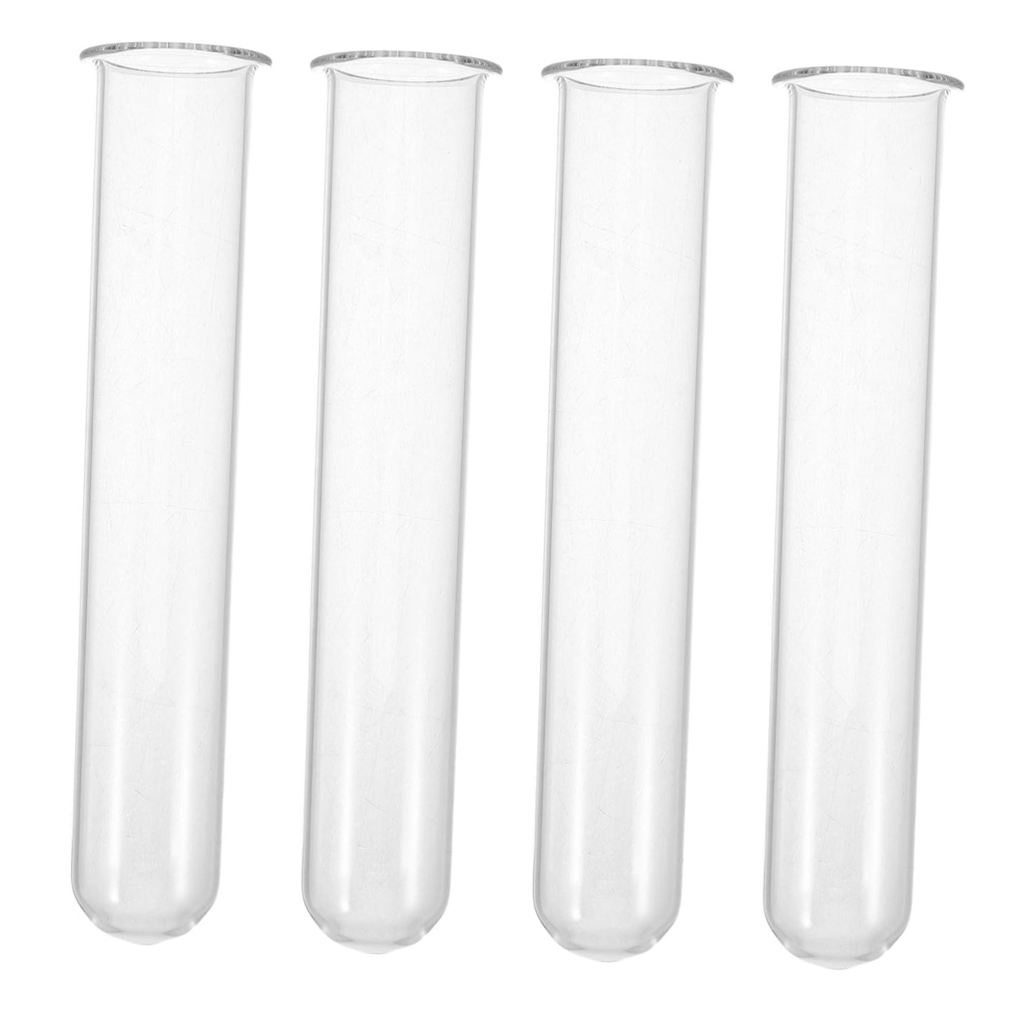 4pcs Hydroponic Flower Pots Glass Tube Vases Decorative Plant Test Tubes Mini Glass Desktop Vase for Home Flower Containers