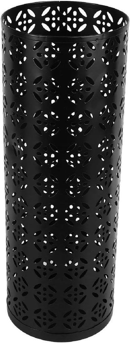 Round Umbrella Organizer Bin, Freestanding Metal Umbrella Holder Umbrella Stand Rack for Entryway, Canes Walking Sticks Holder Rain Collection for Home, Office (Large)