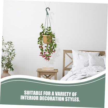 BESPORTBLE 5Pcs Hanging Planters Hooks Set Stylish Wire Flower Pot Hangers for Indoor and Outdoor Use Space Saving Plant Chains for Succulents and Plants
