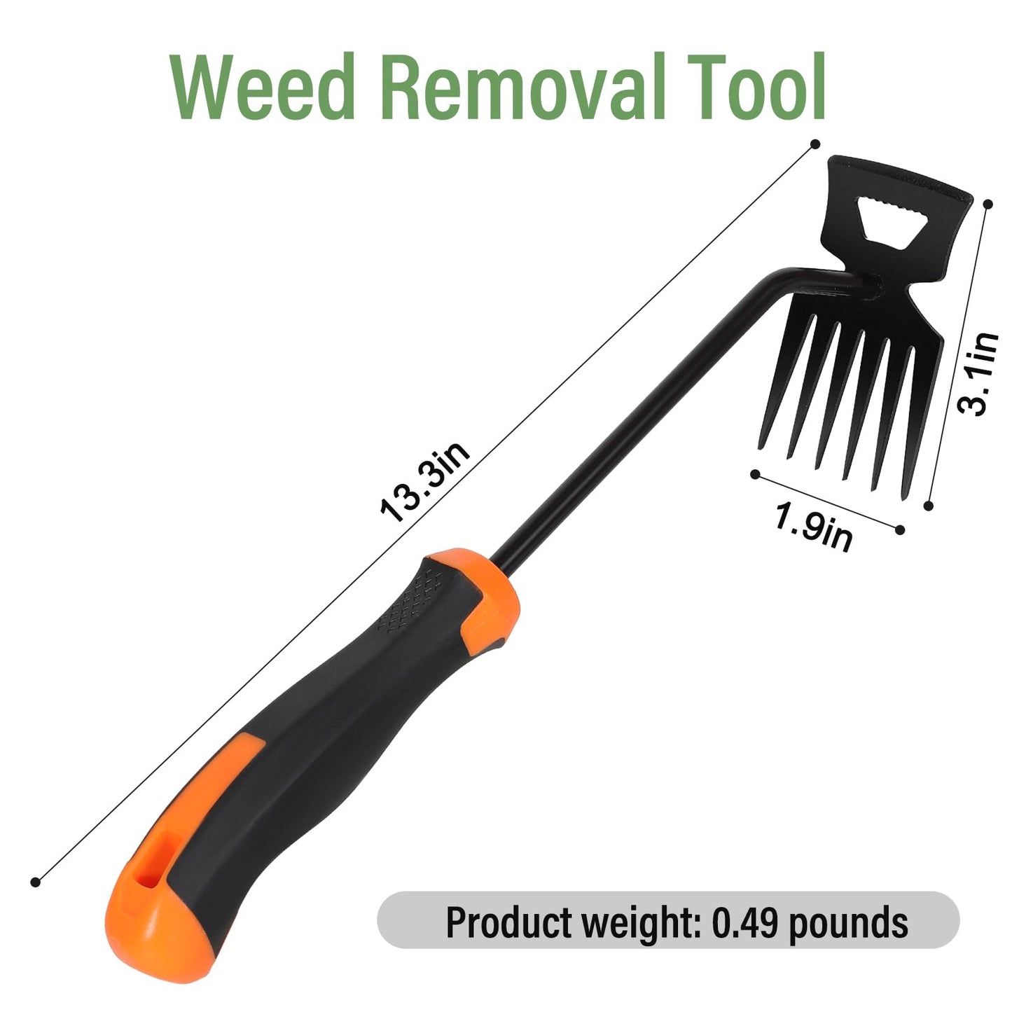 Darligame Weed Remover Tool,Portable Garden Weeder Tool,Gardening Weeding Tools,Manganese Steel Weeding Tools,for Hand Weeder for Vegetable Gardening Backyard Farm Planting & Uprooting Weeding Tool
