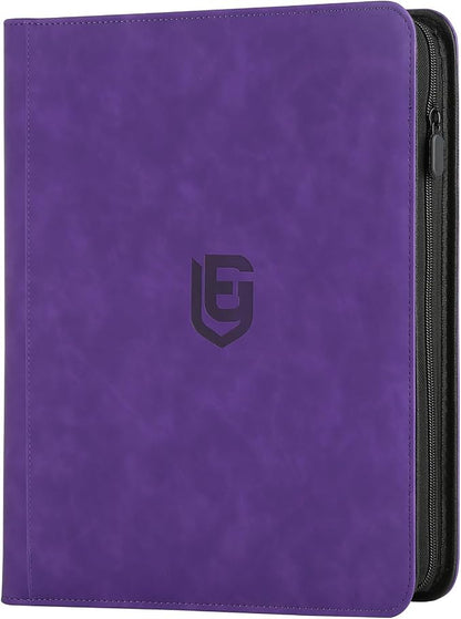 1024 Pocket Card Binder,16 Pocket Trading Card Binder，Side Loading Collectible Card Albums for MTG, for TCG Football, Sports, Game Cards Purple