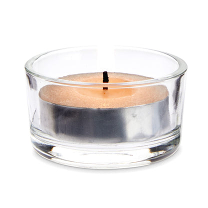 Juvale Glass Votive Candle Holders - Fits Standard Tealight Candles - Short Tealight Holders - Pack of 24, 1.9 in Dia x 1.0 in H
