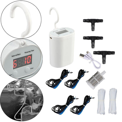 Jinhxofs Potted Plants Automatic Watering System Plant Water Indoor Sprinkler Multipurpose Drip Irrigation Kit for Patio Grass Bonsai, Dripping 16 pots