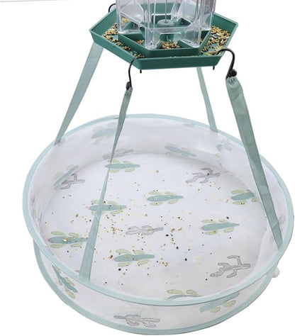 2 Pack Seed Hoops for Bird Feeders Bird Seed Catcher Tray Platform Feeder Hanging Tray Backyard Garden 19’’