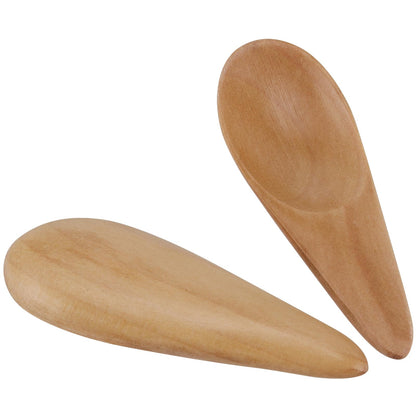 HAKZEON 20 PCS Mini Wooden Spoons, Small Salt Spoon with Short Handle, Small Wooden Spoons for Spice Jars Loose Tea Leaves Candy Coffee, 2.76 inch