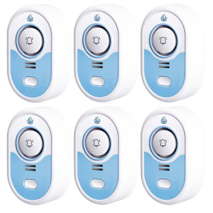 LSENTLY Water Leak Detector Supports 5 Years Standby Time, LED Indicator & 100dB Leak Alarm & Low Battery Reminder Water Alarm, IP66 Waterproof for Home, 6 Pack (Cannot Connect Wi-Fi)