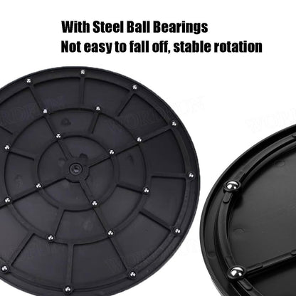 2 Pack Rotating Swivel Stand Turntable, Heavy Duty Swivel Base Rotating Platform with Steel Ball Bearings, Lazy Susan Round Rotating Stand for TV, Speakers, Bonsai, Sculpture