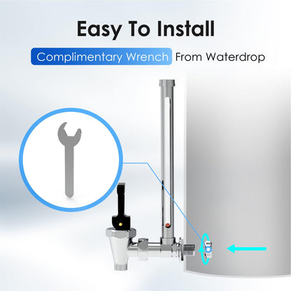 Waterdrop BS10 Sight Glass Spigot, Replacement for Berkey®, Purewell®, ProOne® and Waterdrop Gravity Water Filter System, Clear View Water Level with Red Floating Ball, Durable Metal Material