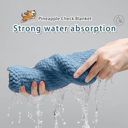 NVNAN Microfiber Dog Towel for Drying Dogs, 40 x 24 Inch Super Absorbent Pet Bath Towel, Soft Quick-Drying Grooming Towel for Small & Large Dogs, Cats, Puppies, Blue