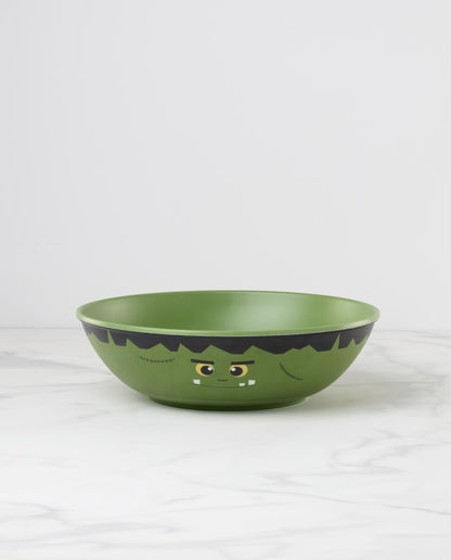 Oneida Serving Bowls, Halloween Frankenstein Candy Bowl, Green Melamine Serving Bowl, Treats, Candy Dish, Halloween Parties & Table Decor, Kitchen And Dining, Frankenstein Decor (Green, 1 Piece)