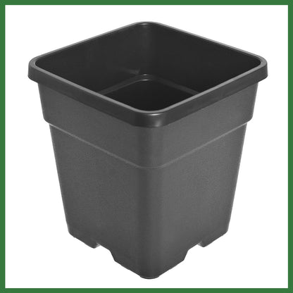 raseparter 10 Pack 1.4 Gallon Plastic Planter Nursery Seedling Pots Square with Holes Garden Flower Seedling Pot Container for Seedling Cuttings Transplanting