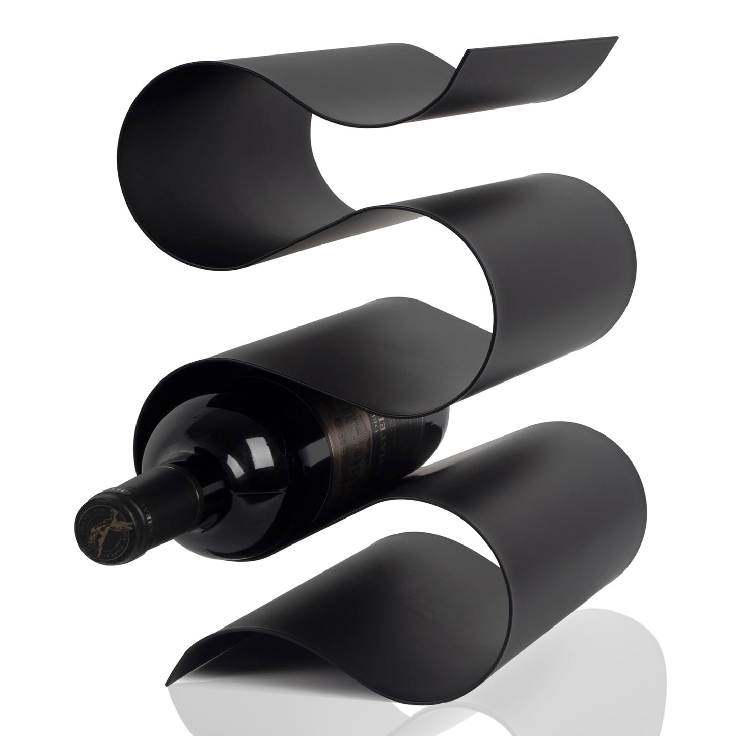 NETRCRHOM Wine Rack Countertop, Freestanding Creativity Modern Small Wine Holder, Tabletop Wine Stand for Kitchen Wine Bar Inside Cabinet, Pantry Decor-5 Bottle