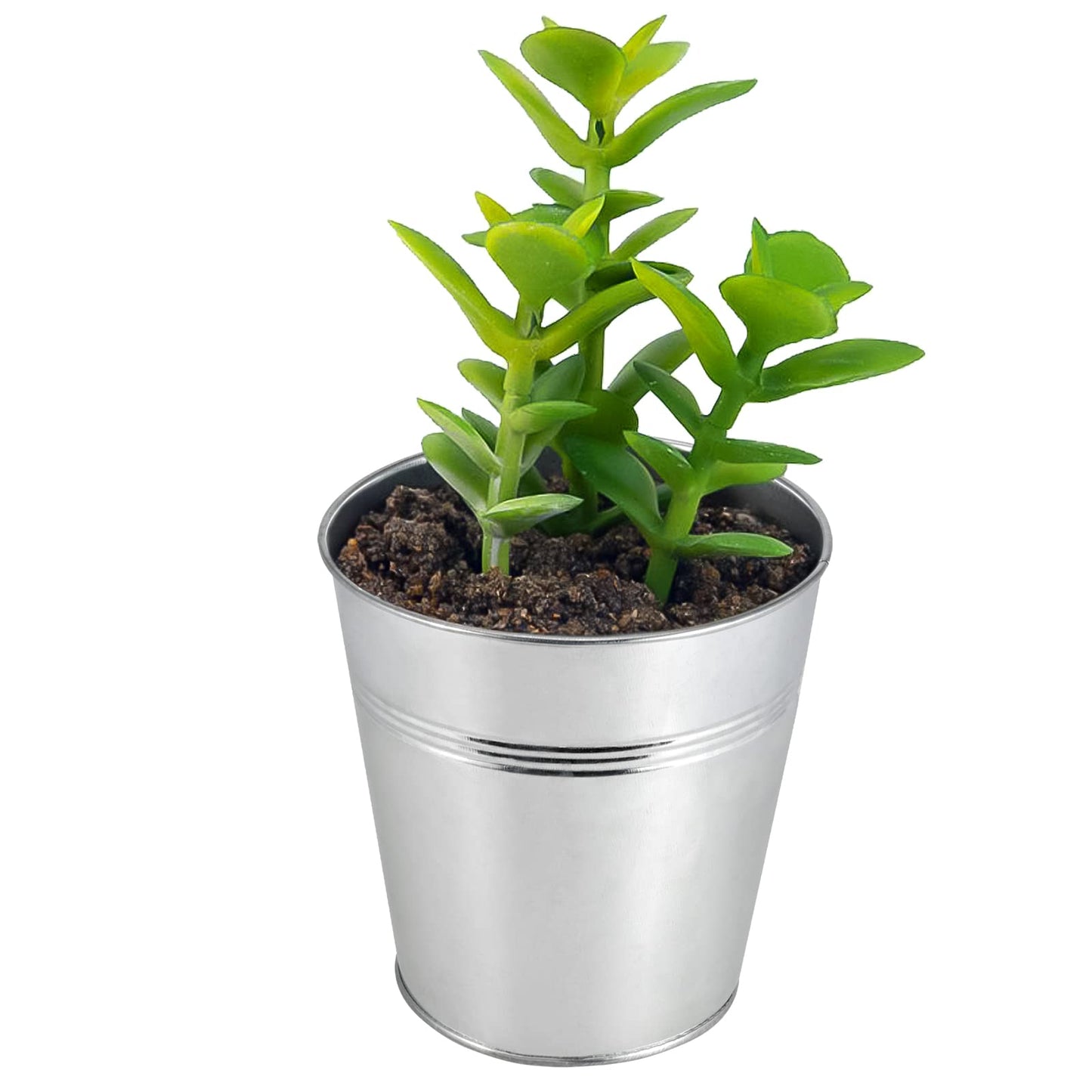 MUKCHAP 20 Pack Galvanized Planters Bucket, Galvanized Flower Plant Pot, Small Decor Galvanized Metal Bucket for Parties and Weddings, Storage, Crafts, 4.72 x 4.72 x 3.54 Inch