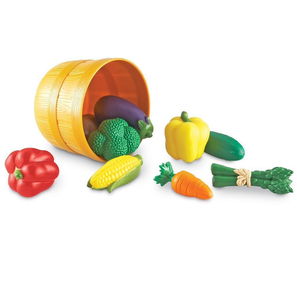 Learning Resources New Sprouts Bushel of Veggies - 10 Pieces, Ages 18+ Months, Play Food for Toddlers, Pretend Play Toys, Veggies for Kids