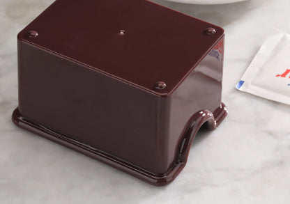 New Star Foodservice Plastic Sugar Packet Holder, Brown, Set of 12