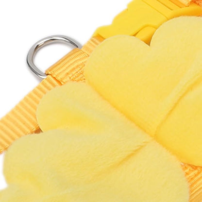 Duck Harness and Adjustable Chicken Walking Harness, Breathable Pet Vest for Duck Chicken Hen Training Walking Basic Leashes[Yellow M]