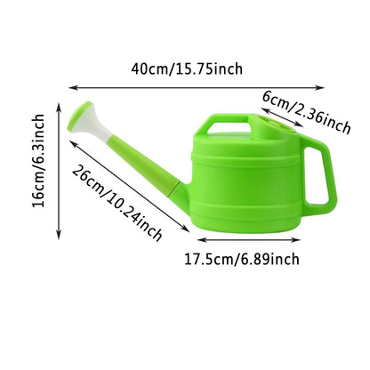 1 Gallon Watering Can, 3.75 Liters, Plastic 𝐖𝐚𝐭𝐞𝐫𝐢𝐧𝐠 𝐂𝐚𝐧 for Outdoor Plants with Removable Long Spout, Large Plastic Watering Can for Indoor Outdoor Garden Flowers Plants (Green)