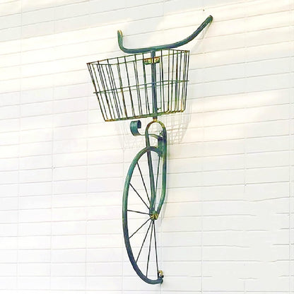Asiwnshw Metal Bicycle Planter, Bike Flower Plant Stand, Flower Display Stand Cart Hand Painted Metal Bicycle Plant Stand Standing Planter Flower Holder Indoor Outdoor Decor(Blue)