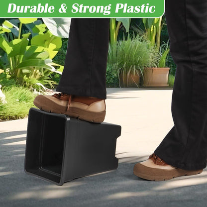 BTPLASTIK 9 Inch Square Planters for Indoor Plants, 8 Pack Large Plastic Plant Pot with Drainage & Saucer, 3 Gallon Modern Decorative Thick Outdoor Garden Container for Potted Plants