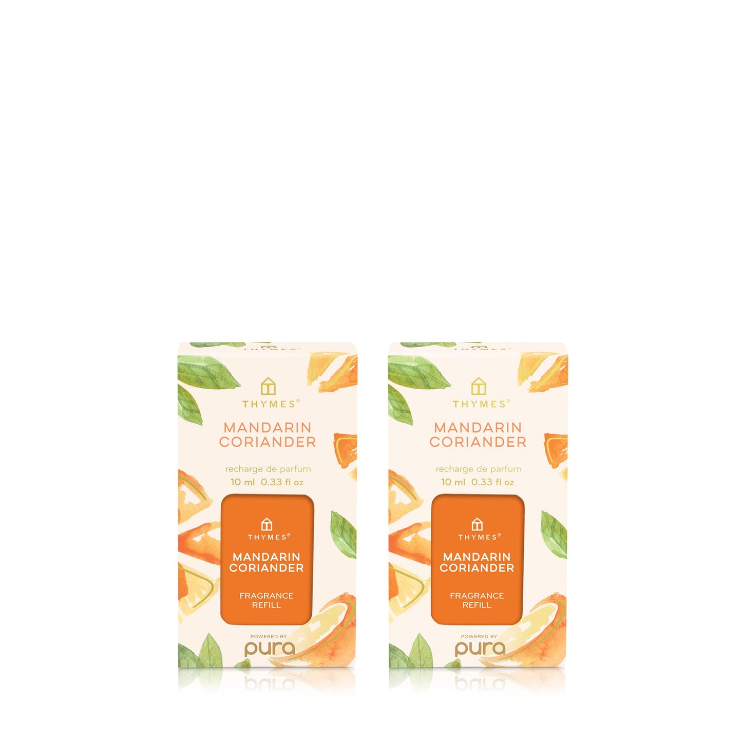 Thymes Pura Refills – 2 Pack of Oil Diffuser Scents – Long-Lasting Pura Diffuser Refills – Premium Home Fragrance – Notes Siberian Fir Needles, Cedarwood & Sandalwood (Frasier Fir, Pack of 2)