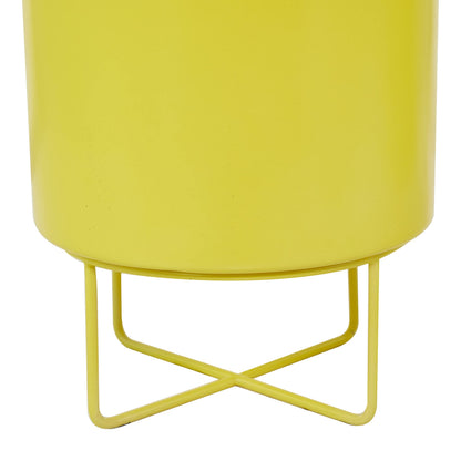 CosmoLiving by Cosmopolitan Metal Planter, Set of 2 16", 13"H, Yellow
