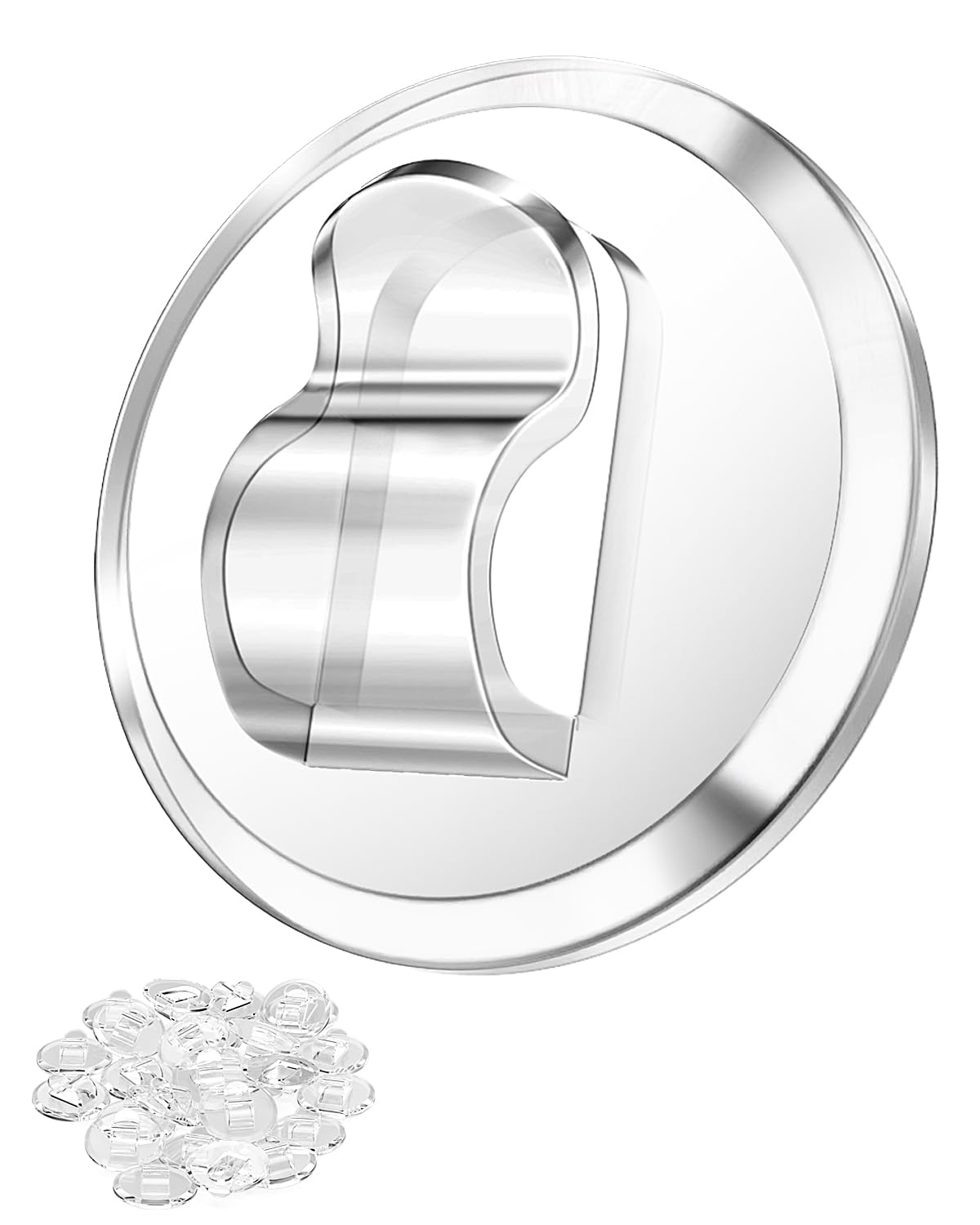 ispneay 100 Clear Mini Light Clips: Small Hooks with Adhesive Strips for Indoor String Light - Plastic Damage Free Wall Hook for Hanging Tiny Fairy Christmas Light Cable Hangers Decoration Decor