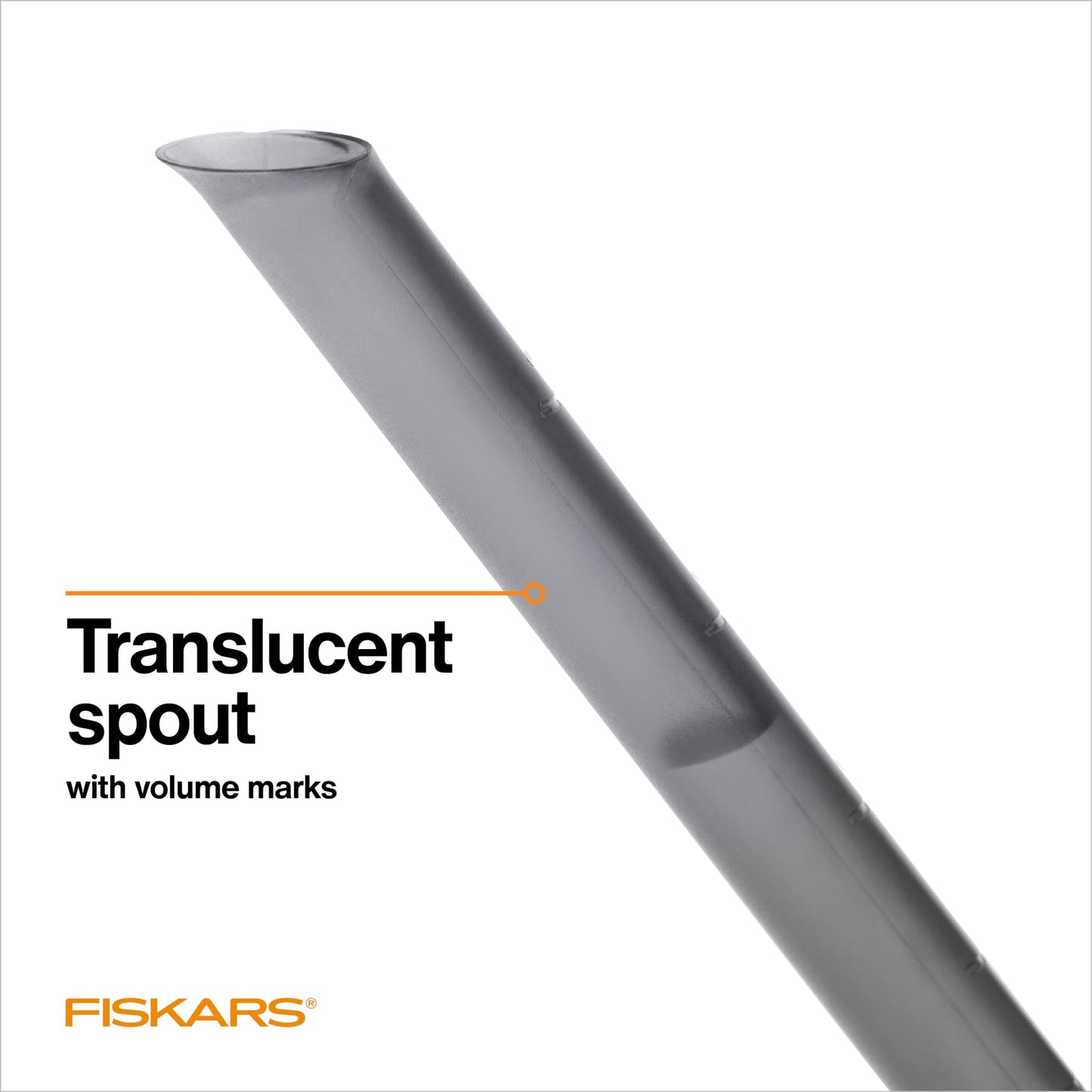 Fiskars Indoor Watering Can,Long Reach Spout for Precision Hydration on House Plants,Flowers&Garden,Anti-Drip Nozzle with Translucent Volume Markings,Ergonomic Recycled Plastic Body,40 oz,(Pack of 4)