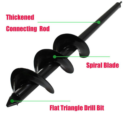 Auger Drill bit for Planting 4"X25" Garden Auger Spiral Drill Bit for Bulb & Bedding Plant for 3/8” Hex Drive Drill