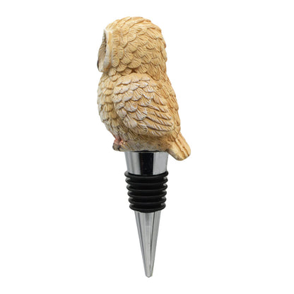 Wine Bottle Stopper Owl Decor Beverage Wine Cork Housewarming Gift,Christmas,Thanksgiving,Brown