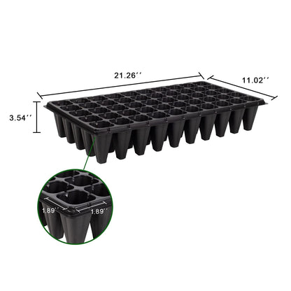 Nothers RooTrimmer 50 Cell, 10pcs-Pack Thick Durable Seedling Plastic Nursery Trays (GGQB50, 10/20) 1