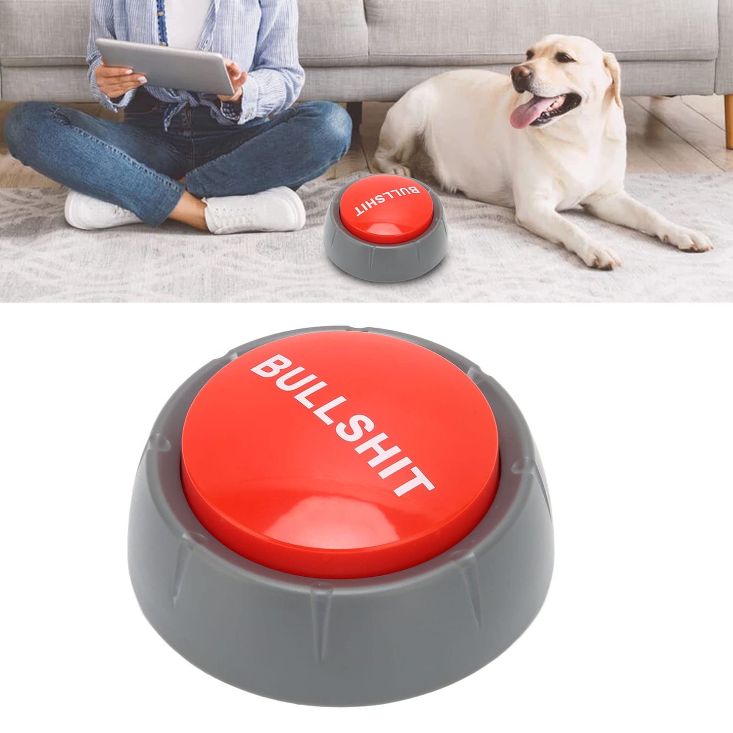 Game Answer Buzzers Alarm Buttons, Talking Press Type Buzzer, ABS Game Buzzer for Pranks, Desk Gadgets, Pet Training