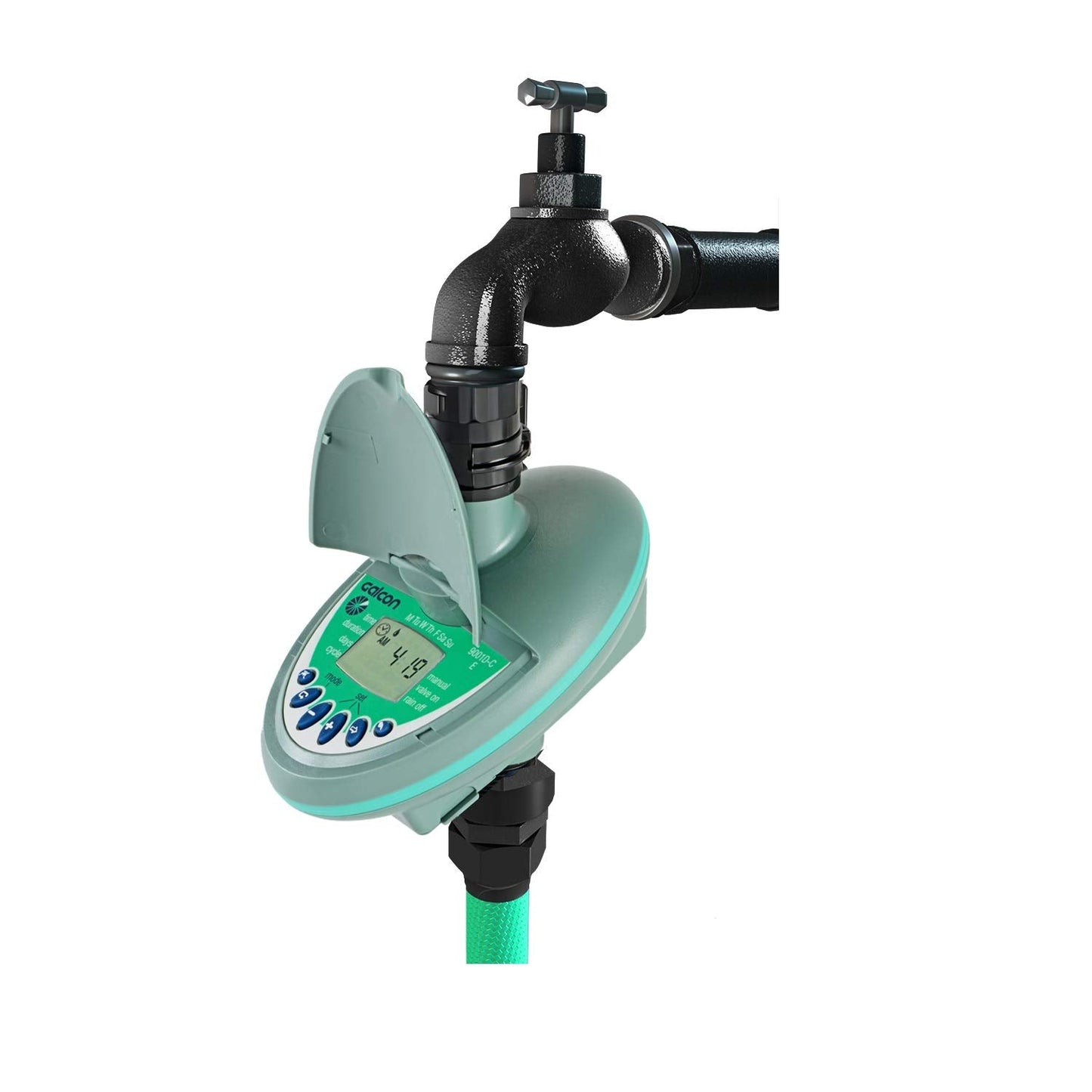 Galcon 9001 Series Hose End Irrigation Timer for Balconies, Patios, Gardens, or Lawns, with Drip or Sprinklers (9001D Digital)