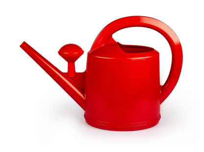 Consolidated Plastics Durable Swiss Watering Can with UV Protection, Ergonomic Handle for Indoor/Outdoor Gardening, Made in Switzerland (7 Liter, Red)
