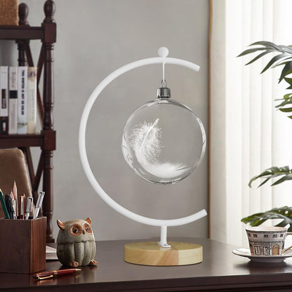 YY YEARCHY Ornament Display Stand Large Metal Air Plant Flower Pot Holder Iron Pothook for Hanging Glass Terrarium Globe Ball