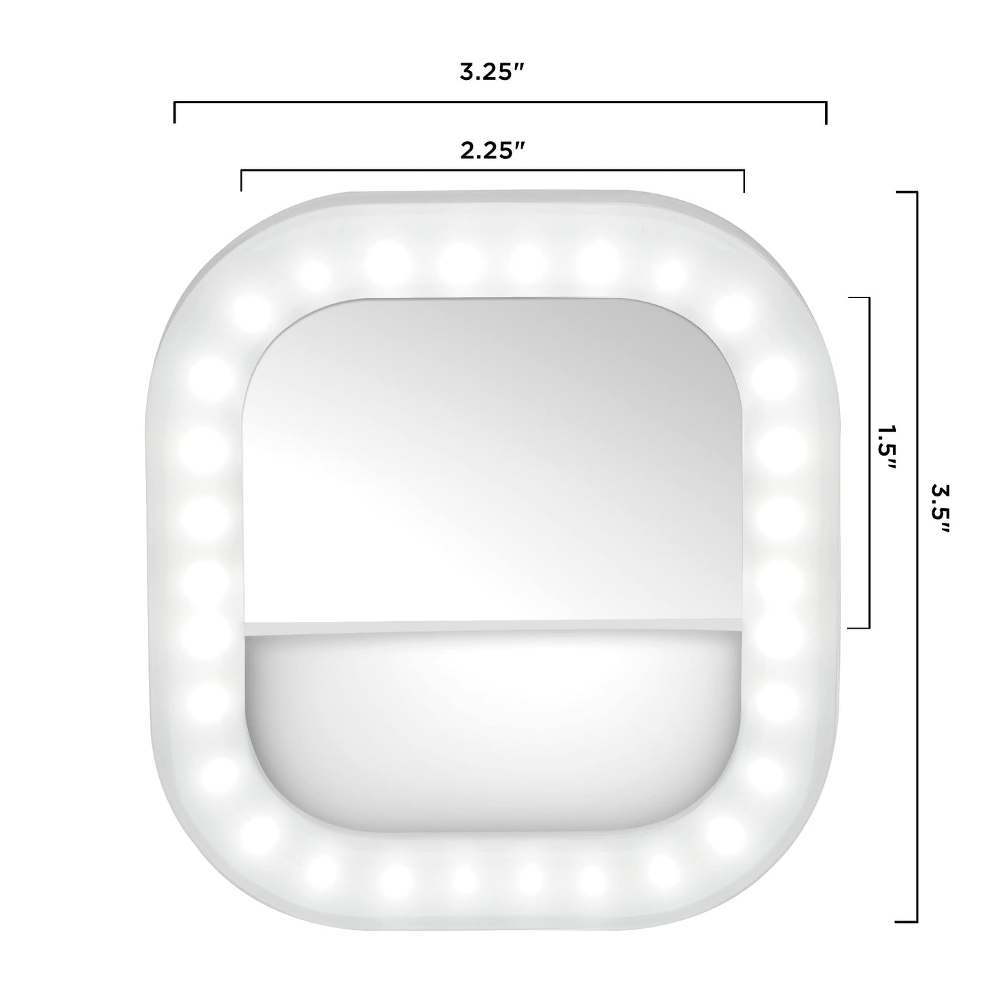 Conair Lighted Makeup Mirror, LED Vanity Mirror, 12X Magnifying Mirror, Compact Travel Mirror with Suction Cup, Battery Operated in White