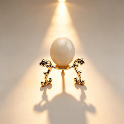 OmyLens 10Pcs Gold Crystal Ball Stand for Displaying Crystal Glass and Natural Rocks, Sphere Display Holder, for 40mm-80mm Sphere or Stone