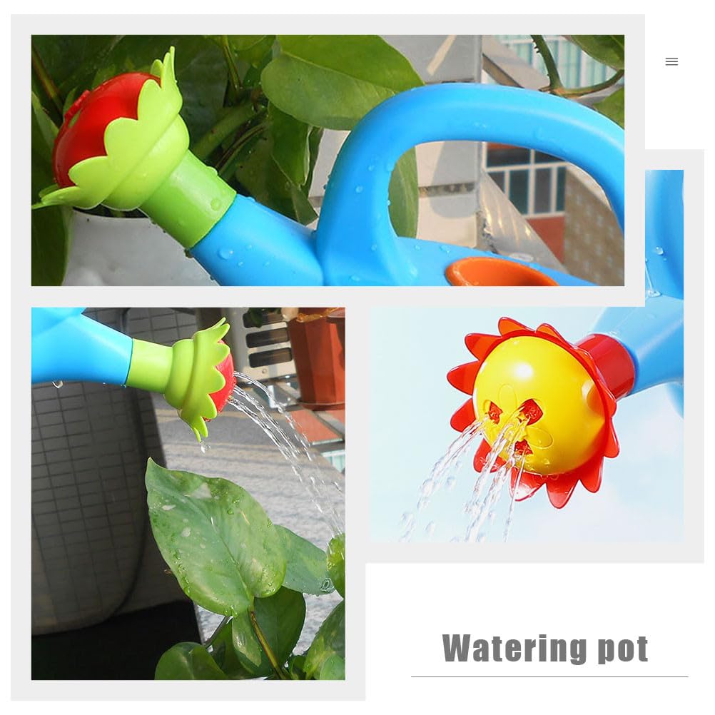 3 Pcs Kids Watering Can Toys, Mini Plastic Watering Can, Play House Garden Flower Water Pot for Toddlers, Outdoor Bath Beach Sand Toys (Random Color)