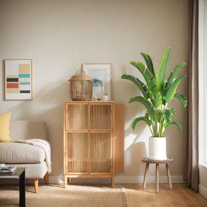 Vecxoty 3-Pack Wood Plant Stands Indoor, Single Plant Stand for 6-12 Inch Pots, Mid-Century Modern Plant Stool, Tall Plant Stand for Large Plants Perfect Fit for Living Room, Balcony, Office