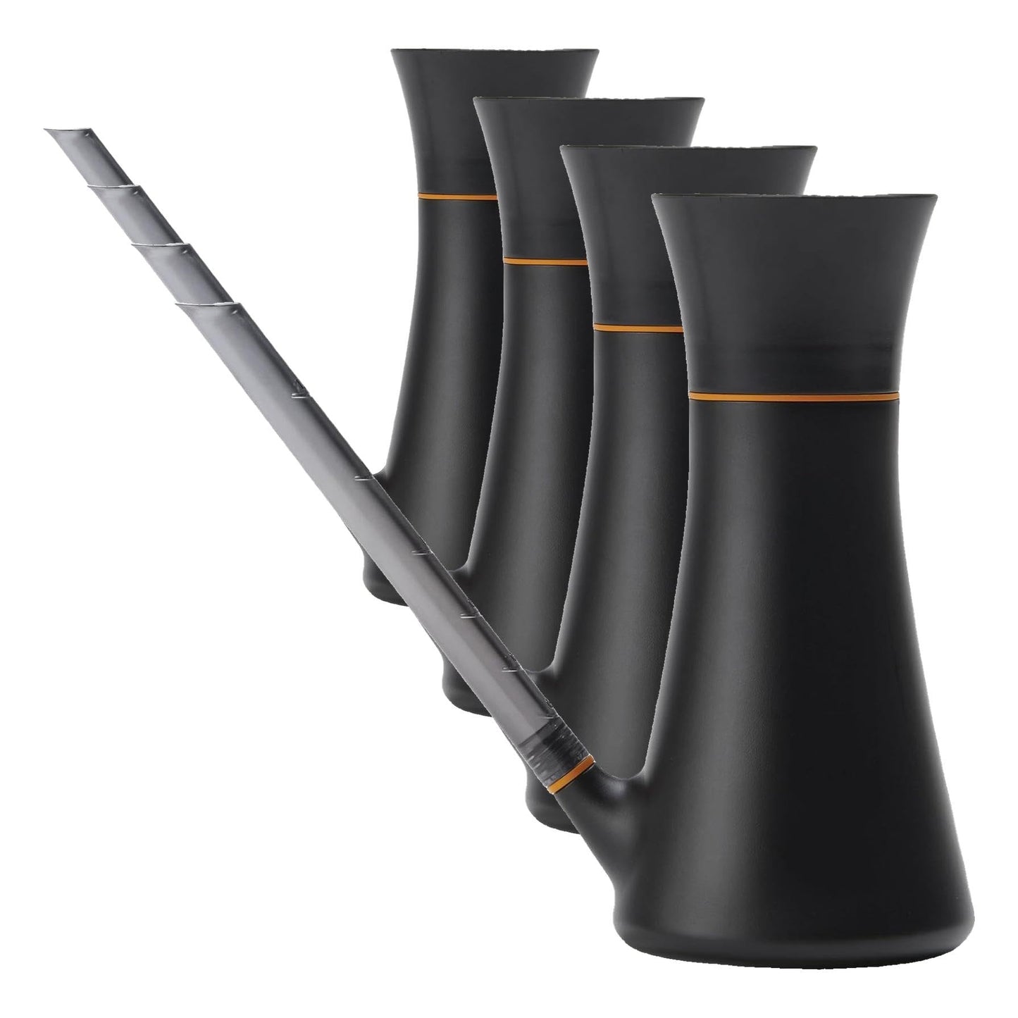 Fiskars Indoor Watering Can,Long Reach Spout for Precision Hydration on House Plants,Flowers&Garden,Anti-Drip Nozzle with Translucent Volume Markings,Ergonomic Recycled Plastic Body,40 oz,(Pack of 4)