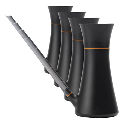 Fiskars Indoor Watering Can,Long Reach Spout for Precision Hydration on House Plants,Flowers&Garden,Anti-Drip Nozzle with Translucent Volume Markings,Ergonomic Recycled Plastic Body,40 oz,(Pack of 4)