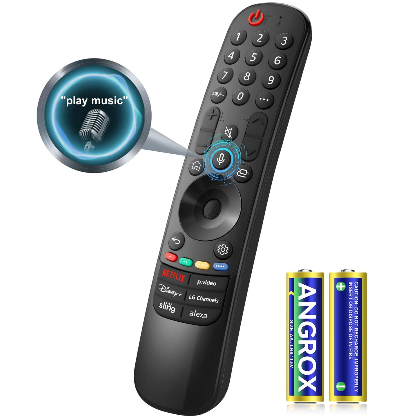 Voice Replacement for Google-Chromecast-Remote, G9N9N for Chromecast with Google TV Remote, for Google TV Streamer (Only for Snow Chromecast Google)