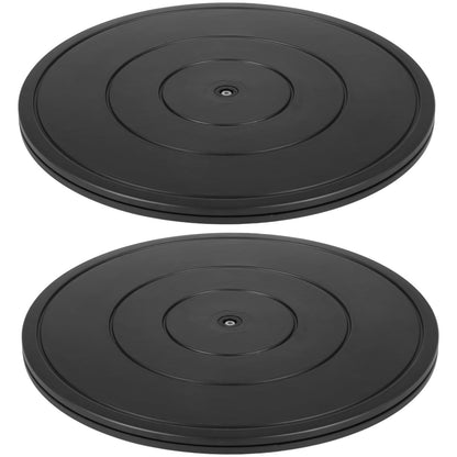 Vestamore 2 Pcs Swivel Bases, Heavy Duty Plastic, Steel Ball Bearings with Rotating Swivel Stands, Lazy Susans, 16 Turntable, Double-Sided Rotating Flat Stands for Arts, Crafts, Monitor, Tv