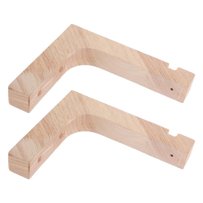 Yardenfun 2pcs Wooden Plant Hangers Heavy-Duty Wall Mount Hooks for Indoor and Outdoor Hanging Planters, Ceiling and Wall Brackets for Flowerpots, Natural Wood Finish
