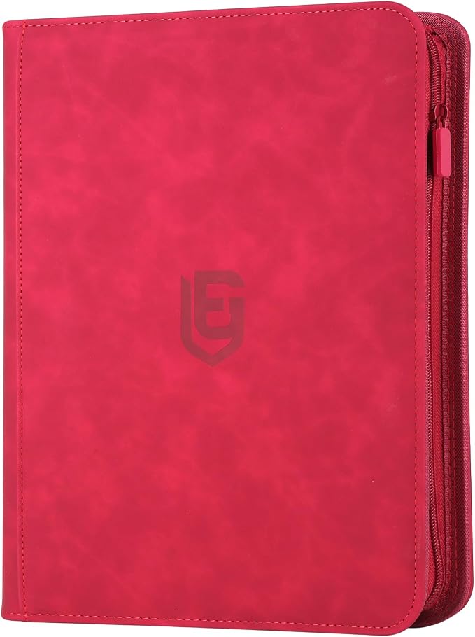 9 Pocket Card Binder,540 Pocket Trading Card Binders,Loading Pocket Collectible Card Album for MTG, TCG, Sport Card, Game Cards Red