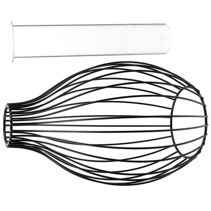 Beavorty Glass Tube Hydroponic Propagation Station with Black Iron Frame, Geometric Nordic Style Plant Terrarium Vase for Home Table Decoration