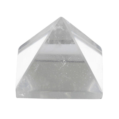 Rockcloud Healing Crystal Rock Quartz Pyramid Metaphysical Natural Gemstone Figurine