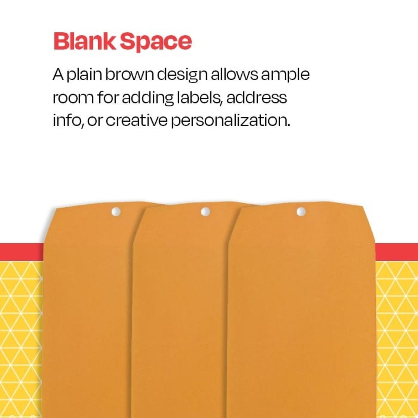 School Smart - 85038 Kraft Envelope with Clasp, 6 x 9 Inches, Pack of 100