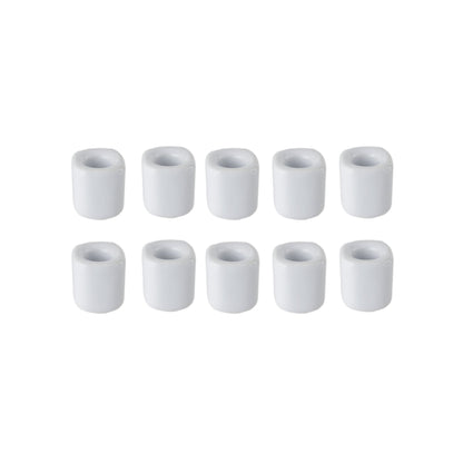 Mega Candles 10 pcs White Ceramic Chime Ritual Spell Candle Holders, Great for Casting Chimes, Rituals, Spells, Vigil, Witchcraft, Wiccan Supplies & More