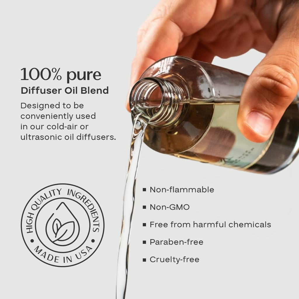 AromaPlan Hotel Scents Santal 5 Fl Oz (148ml), Home Luxury Aroma & Hotel Fragrance Diffuser Oil- Hotel Diffuser Oil for Aromatherapy- USA Made, Bigger Bottle, Bolder Aroma & Longer Lasting