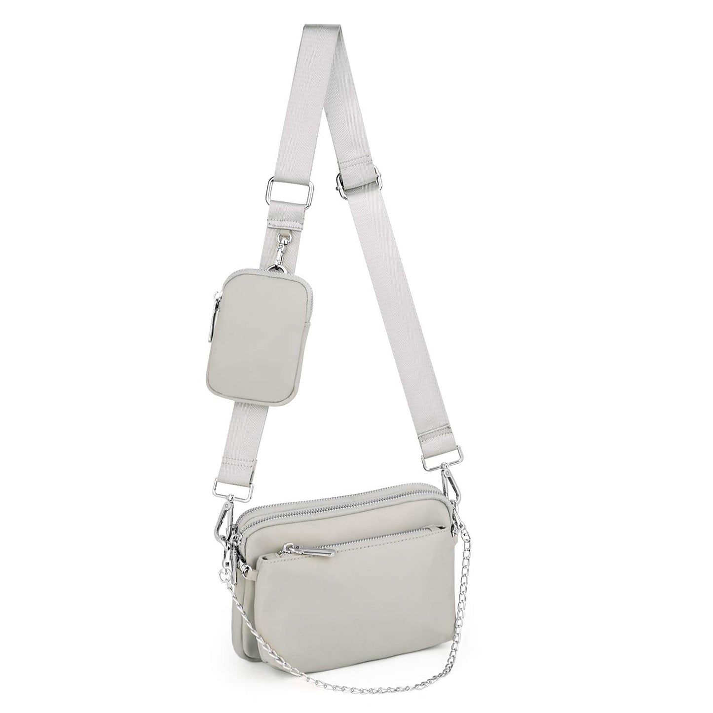 UTO Small Crossbody Bags for Women 3 in 1 Trendy Belt Purse Fashion Designer Mini Cute Sling Fanny Chest Pack